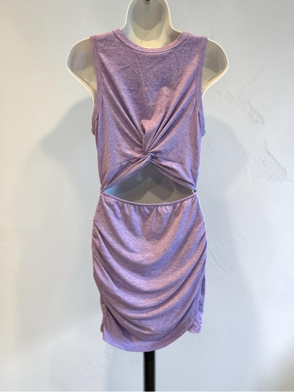 Twist Front Tulip Hem Cutout Dress – Lavender – Size M – NWOT